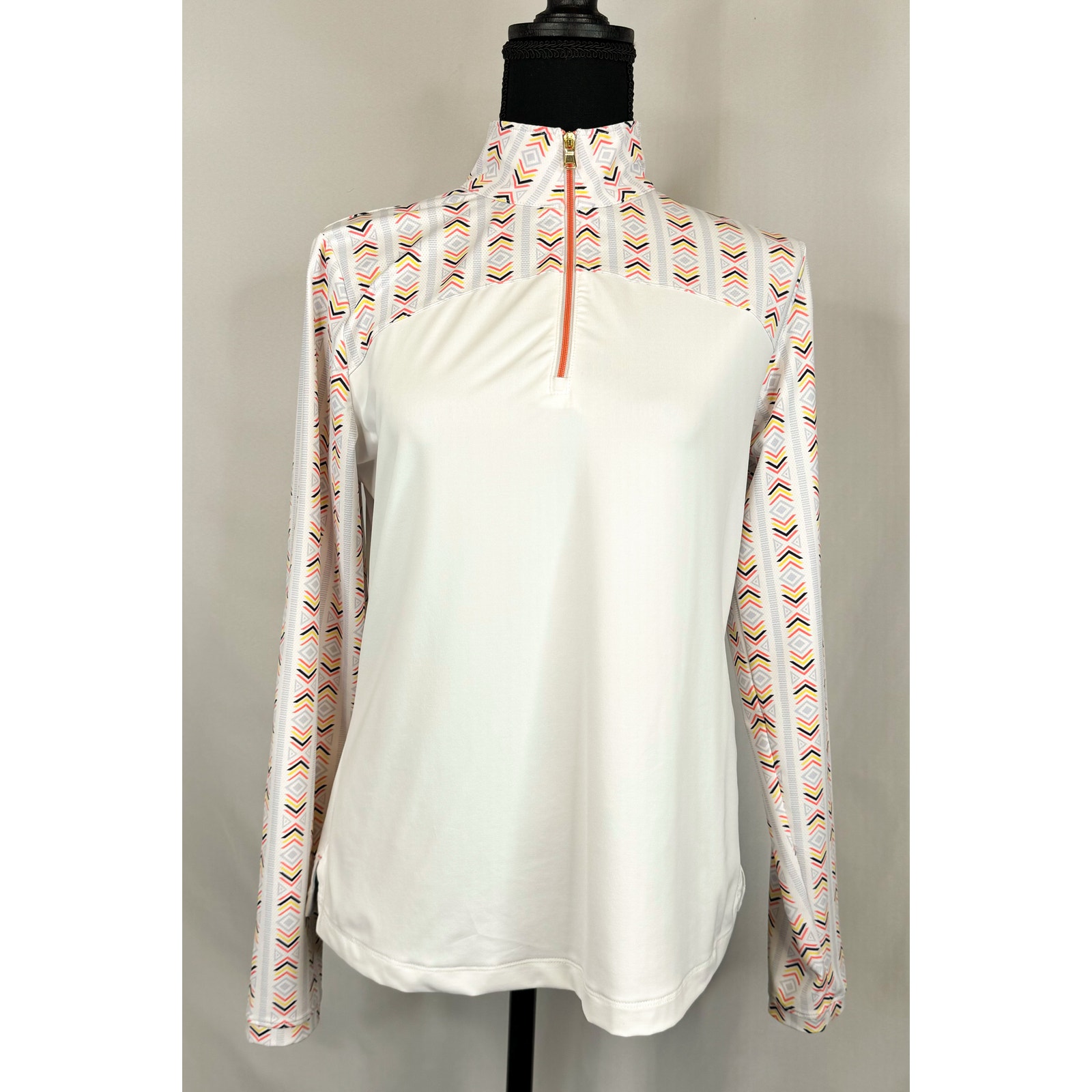 Fairway & Greene Womens 1/4 Zip Activewear Top Size M Golf Walking Casual Travel